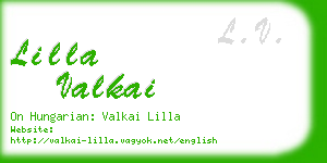 lilla valkai business card
